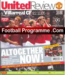 Manchester United v Villarreal 2005 – Champions League
