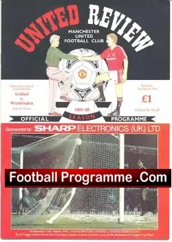 Manchester United v Wimbledon 1992