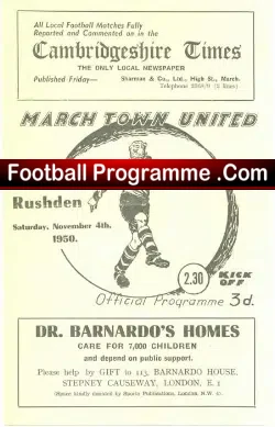 March Town v Rushden Town 1950