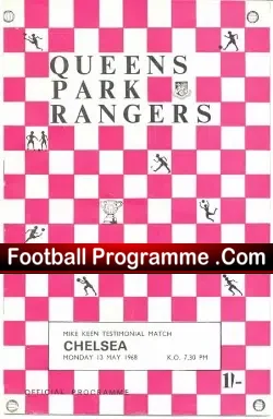 Mike Keen Testimonial Benefit Queens Park Rangers QPR 1968