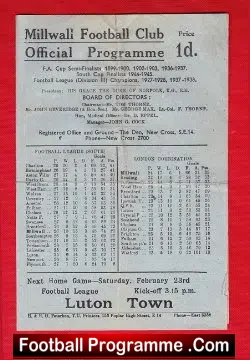 Millwall v Coventry City 1946