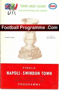 Napoli v Swindon Town 1970 - Anglo Italian Final Italy - football programme