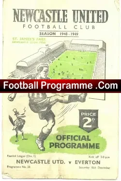 Newcastle United v Everton 1948