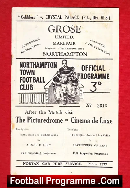 Northampton Town v Crystal Palace 1950