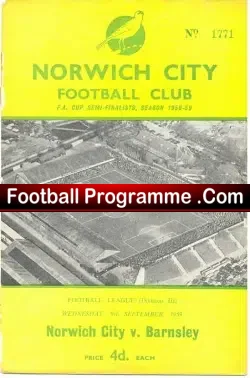 Norwich City v Barnsley 1959
