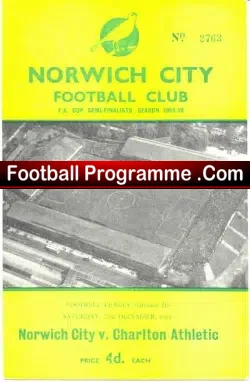 Norwich City v Charlton Athletic 1961