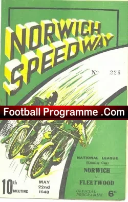 Norwich Speedway v Fleetwood 1948