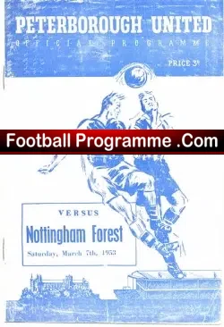Peterborough United v Nottingham Forest 1953