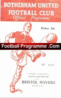 Rotherham United v Bristol Rovers 1961