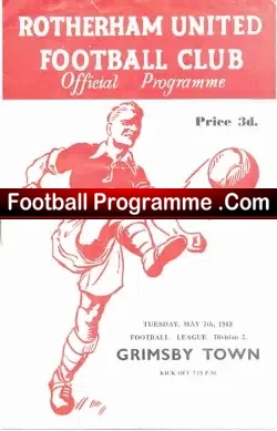 Rotherham United v Grimsby Town 1963