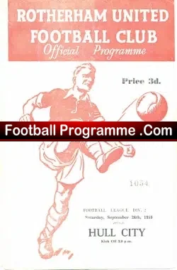 Rotherham United v Hull City 1959