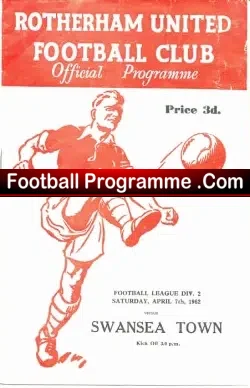 Rotherham United v Swansea Town 1962
