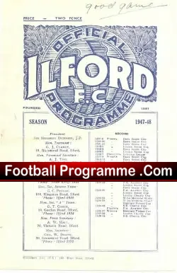 Royal Navy & Marines v Isthmian League 1948