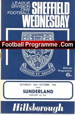 Sheffield Wednesday v Sunderland 1965