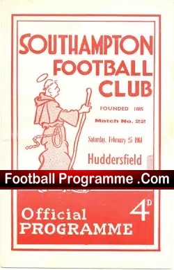Southampton v Huddersfield Town 1961