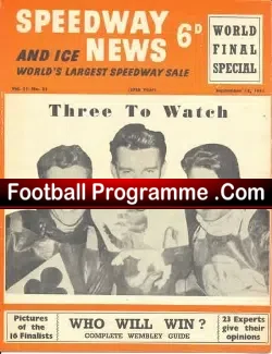 Speedway News Magazine 1954