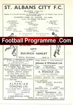 St Albans City v Dulwich 1957