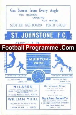 St Johnstone v Arbroath 1959