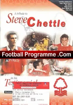 Steve Chettle Testimonial Nottingham Forest 1999 Autographed