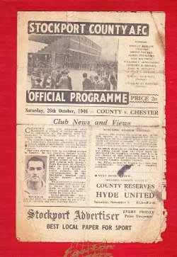 Stockport County v Chester 1946 – to clear