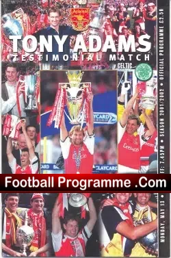 Tony Adams Football Benefit Match Testimonial Arsenal 2002