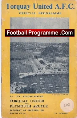 Torquay United v Plymouth Argyle 1956