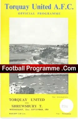 Torquay United v Shrewsbury Town 1954