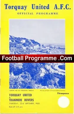 Torquay United v Tranmere Rovers 1960