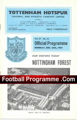 Tottenham Hotspur v Nottingham Forest 1964