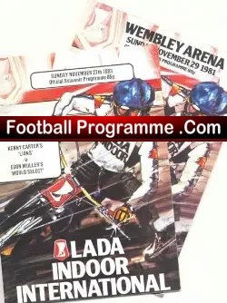 Wembley Speedway Programmes 1981 + 1983 X 2 - speedway programme