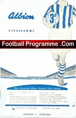 West Bromwich Albion v Chelsea 1958