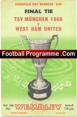 West Ham United v TSV Munich 1965 – European Cup Winners Final