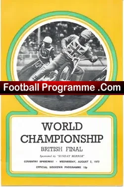 World Speedway Championship British Final 1972