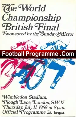 World Speedway Championship British Final 1968