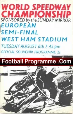 World Speedway Championship European Final 1968 Semi