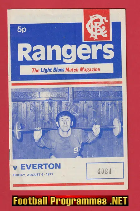 Glasgow Rangers v Everton 1971 – Friendly Match