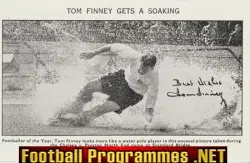 Preston North End Tom Finney Autographed Picture Photo SIGNED
