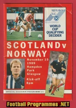 Scotland v Norway 1989