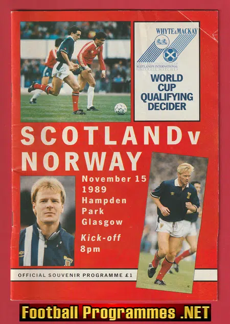 Scotland v Norway 1989
