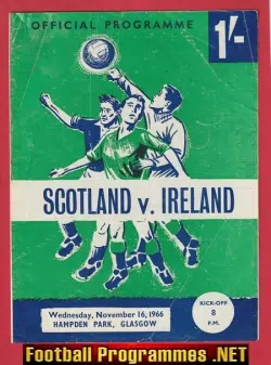 Scotland v Ireland 1966