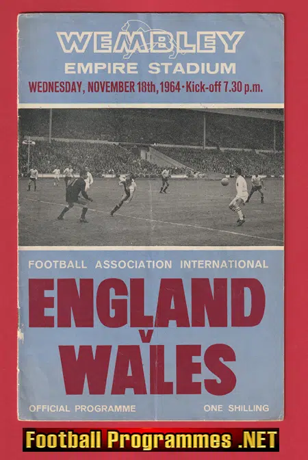 England v Wales 1964 - Multi Autographed SIGNED