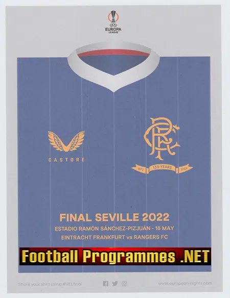 Glasgow Rangers v Eintracht Frankfurt 2022 - Europa Cup Final