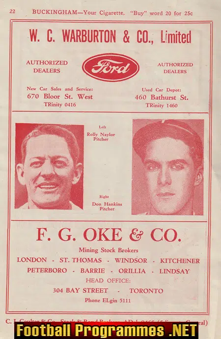 Canada Baseball - Rochester v Toronto 1929 - 1920's