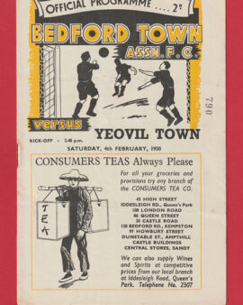 Bedford Town v Yeovil Town 1950 – 1950’s
