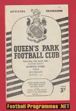 Queens Park v Montrose 1961 – Scotland