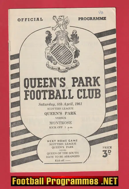 Queens Park v Montrose 1961 – Scotland