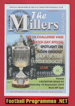Clay Cross Town v Leicester Road 2016 – FA Challenge Vase