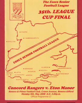 Concord Rangers v Eton Manor 2008 – Essex League Cup Final