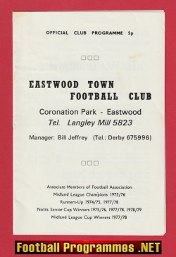 Eastwood Town v Bridlington Trinity 1980 – Midlands