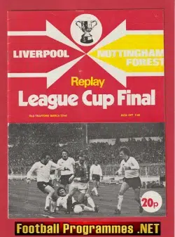 Liverpool v Nottingham Forest 1978 - League Cup Final Replay OT